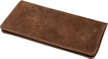 Drehertasche Ziegenleder braun antik 17.5cm