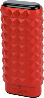 COLIBRI Quasar Cigarren Schiebe-Etui rot/schwarz 3er
