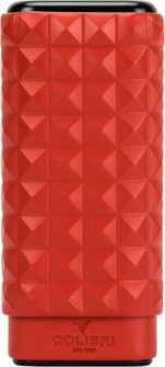 COLIBRI Quasar Cigarren Schiebe-Etui rot/schwarz 3er
