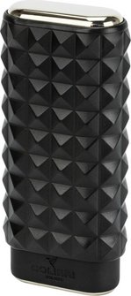COLIBRI Quasar Cigarren Schiebe-Etui schwarz/chrom 3er