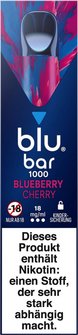 blu bar 1000 Blueberry Cherry 18mg/ml 2mg, Inh. 2ml Liquid
