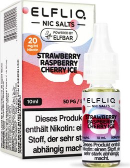ELFBAR ELFLIQ Strawb. Raspb. Cherry Ice 20mg/ml NicSalt 10ml