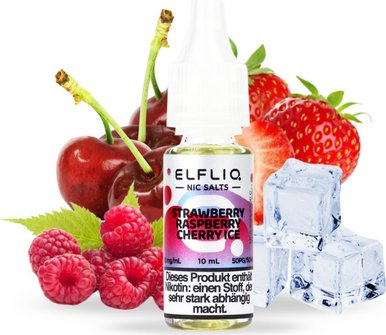 ELFBAR ELFLIQ Strawb. Raspb. Cherry Ice 20mg/ml NicSalt 10ml