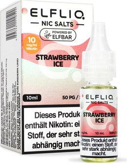 ELFBAR ELFLIQ Strawberry Ice 10mg/ml Nic Salt 10ml