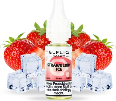 ELFBAR ELFLIQ Strawberry Ice 10mg/ml Nic Salt 10ml