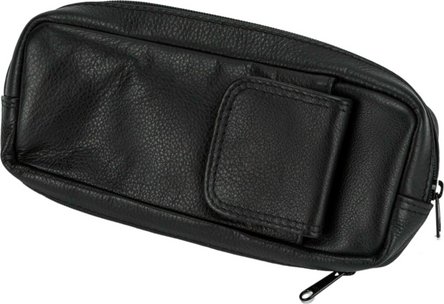 Pfeifentasche Leder schwarz 20cm / 1er