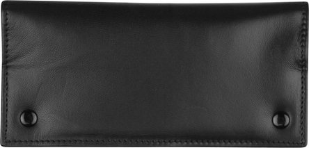 Drehertasche au&szlig;en Leder/innen Lederoptik schwarz 17cm