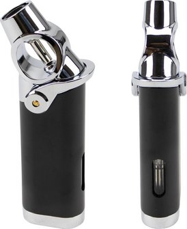 PASSATORE Jet Feuerzeug Rocket schwarz/chrom