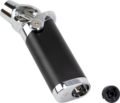 PASSATORE Jet Feuerzeug Rocket schwarz/chrom