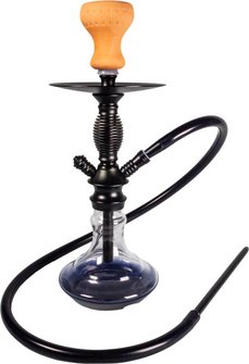 Shisha Aisha transparent, Boden schwarz  1er/38cm