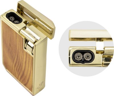 PASSATORE 2-Fl.Jet Zigarrenfzg. Sinclair gold/Holzdesign