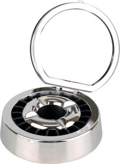 Coney Sternascher mit Deckel chrom poliert 13cm
