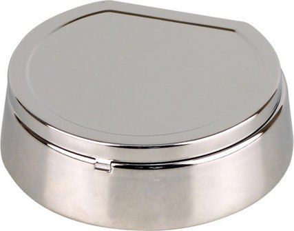 Coney Sternascher mit Deckel chrom poliert 13cm