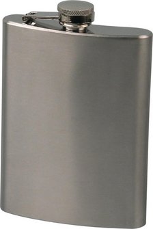 Flachmann Edelstahl  satiniert  8oz/240ml