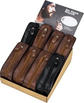 Pfeifen-Einsteiger-Set Lederoptik / Pfeifen Acryl glatt