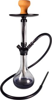 Shisha Leyla transparent, Boden schwarz  1er/53cm