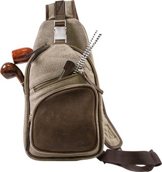 PASSATORE Pfeifen-/Zigarren Body Bag Canvas braun/sand