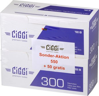 CIGGI 550 + 50 Zigaretten-H&uuml;lsen