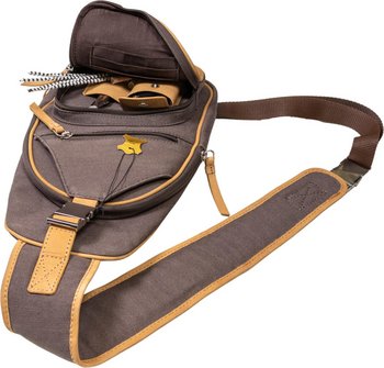 PASSATORE Pfeifen-/Zigarren Body Bag Canvas hellbr./anthrazi