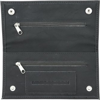 Drehertasche Lederoptik Soft schwarz  18 cm