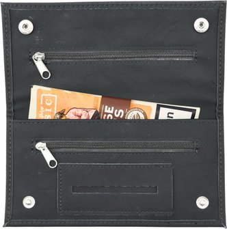 Drehertasche Lederoptik Soft schwarz  18 cm