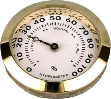 Hygrometer golden,  diameter 37mm
