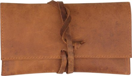Drehertasche Leder braun antik  16cm