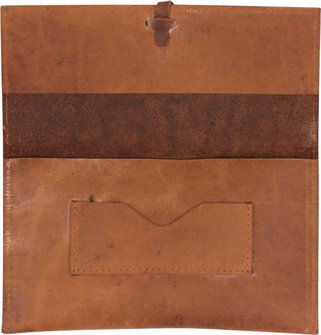 Drehertasche Leder braun antik  16cm