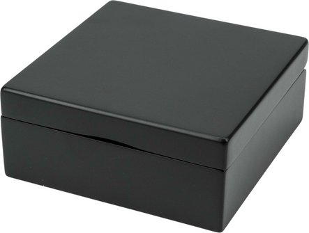 Spiegelbox quadratisch schwarz