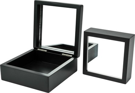 Spiegelbox quadratisch schwarz
