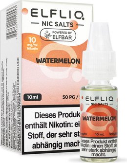 ELFBAR ELFLIQ Watermelon 10mg/ml Nic Salt 10ml