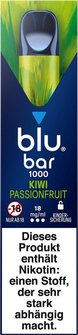 blu bar 1000 Kiwi Passionfruit 18mg/ml 2mg, Inh. 2ml Liquid