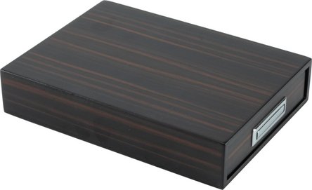 Zigarren-Set Ebony Finish  mit Ascher und Cutter, in Holzbox