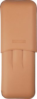 Zigarren Schiebe-Etui Leder braun    3er
