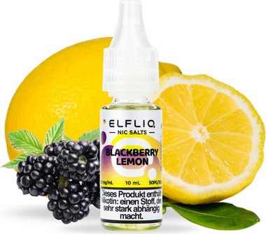 ELFBAR ELFLIQ Blackberry Lemon 20mg/ml Nic Salt 10ml