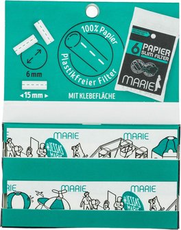 MARIE Ultrafine (wei&szlig;) 100 Zigtt.-Papier/Magnet (je 20 Hf.)