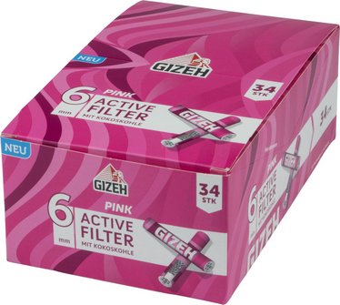 Gizeh Pink Active Filter 6mml, cont. 34 filter