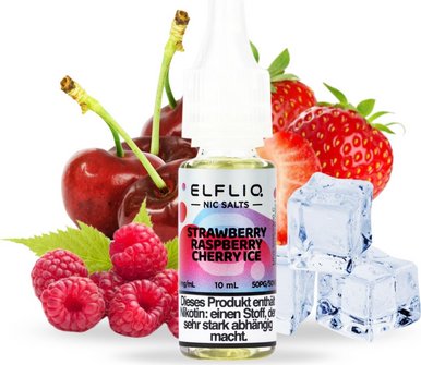 ELFBAR ELFLIQ Strawb. Raspb. Cherry Ice 10mg/ml NicSalt 10ml