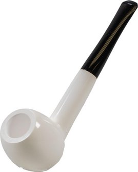 Block Meerschaum Pfeife Large glatt Apple