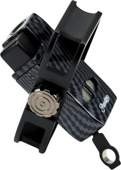 PASSATORE Jet Zigarrenfeuerzeug Duke Carbon Finish/schwarz