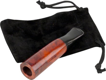 Zigarillospitze Bruy&egrave;re orange/black Acrylmundst&uuml;ck 11mm
