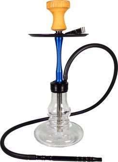 Shisha Dila transparent, Aluminium blau 1er/42cm