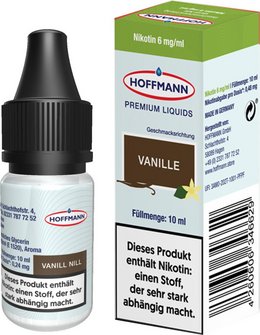 HOFFMANN Liquid Vanill Nill 6mg/ml Nikotin 10ml