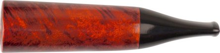 Zigarillospitze Bruy&egrave;re orange/black Acrylmundst&uuml;ck 13mm