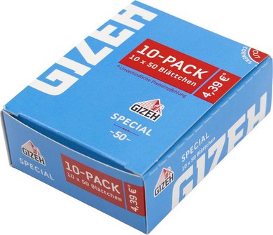 GIZEH SPECIAL Zigtt.-Papier Inh. 10 Heftchen