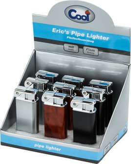 COOL Pfeifenfzg. Eric's Pipe mit Stopfer Piezoz&uuml;ndung