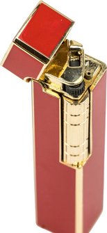 SKY Feuerzeug Iconic rot/gold  Sz