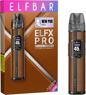 ELFBAR ELFX PRO Classic Edition Dual Mesh Pod KIT cowb.braun