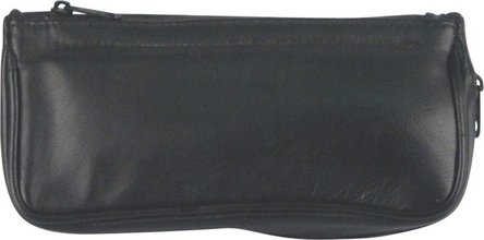 Pfeifentasche Leder schwarz 1er