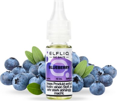 ELFBAR ELFLIQ Blueberry 10mg/ml Nic Salt 10ml